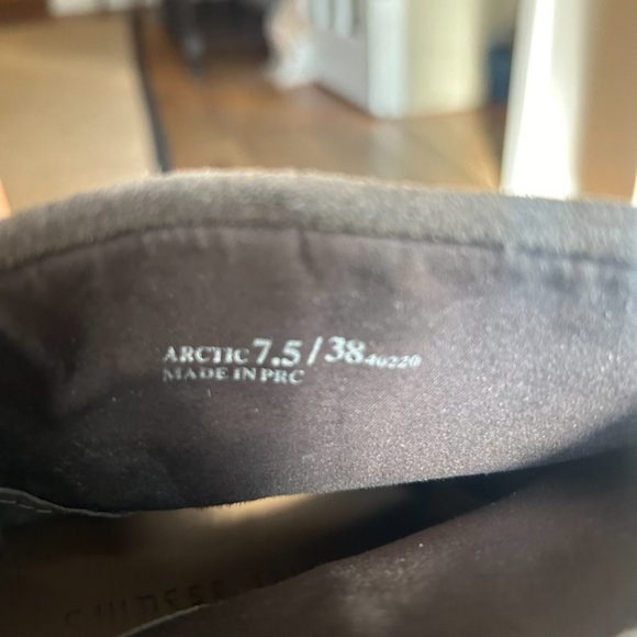 CHINESE LAUNDRY Arctic Fringe Suede Smoke Gray Wedge Ankle Booties - Picture 6 of 8